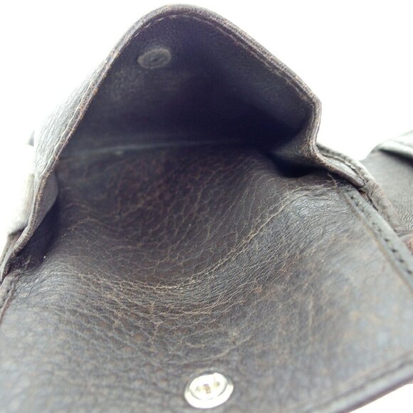 Authentic GUCCI Bifold Wallet Men\'\'s Sima Brown Leather